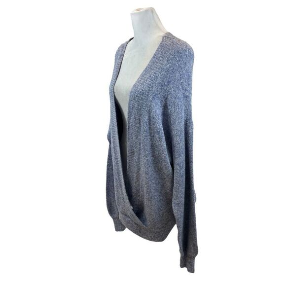 Ladies Silence + Noise brand Heather Blue Open Front Sweater Size Medium - Picture 1 of 8